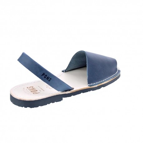 Abarcas menorquinas Avarca Pons zapatos Hombre modelo 550 Azul 