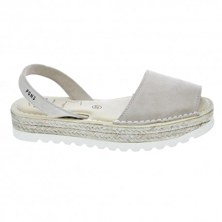 Abarcas menorquinas Avarca Pons zapatos Mujer modelo 116F Beige 