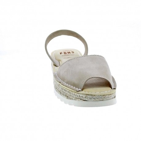 Abarcas menorquinas Avarca Pons zapatos Mujer modelo 116F Beige 