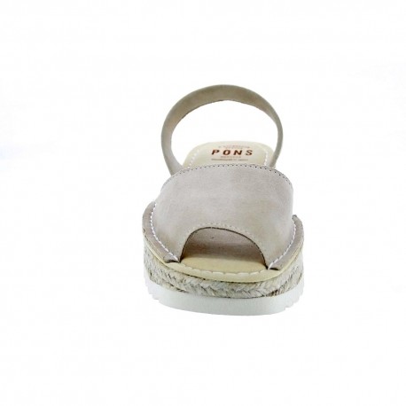 Abarcas menorquinas Avarca Pons zapatos Mujer modelo 116F Beige 