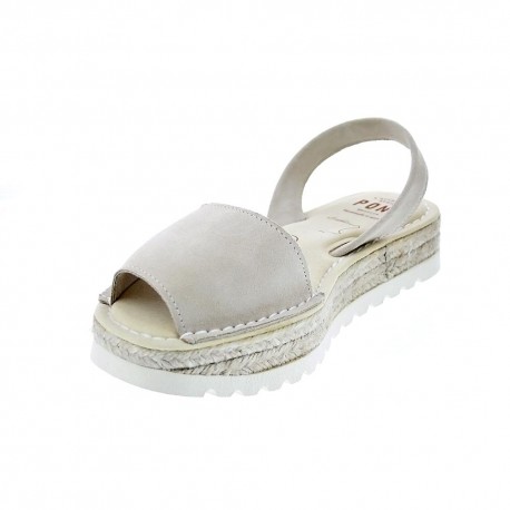 Abarcas menorquinas Avarca Pons zapatos Mujer modelo 116F Beige 