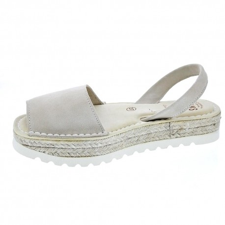Abarcas menorquinas Avarca Pons zapatos Mujer modelo 116F Beige 
