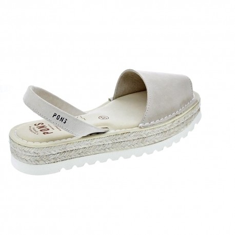 Abarcas menorquinas Avarca Pons zapatos Mujer modelo 116F Beige 