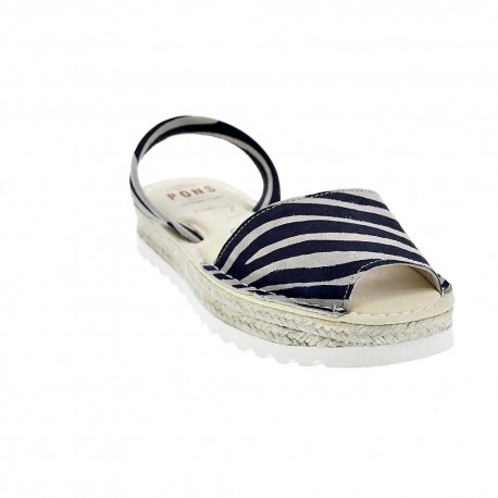 Abarcas menorquinas Avarca Pons zapatos Mujer modelo 116F Negro 