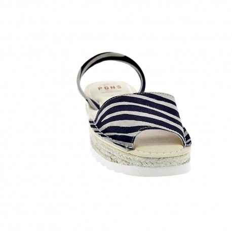 Abarcas menorquinas Avarca Pons zapatos Mujer modelo 116F Negro 