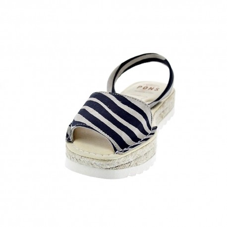 Abarcas menorquinas Avarca Pons zapatos Mujer modelo 116F Negro 