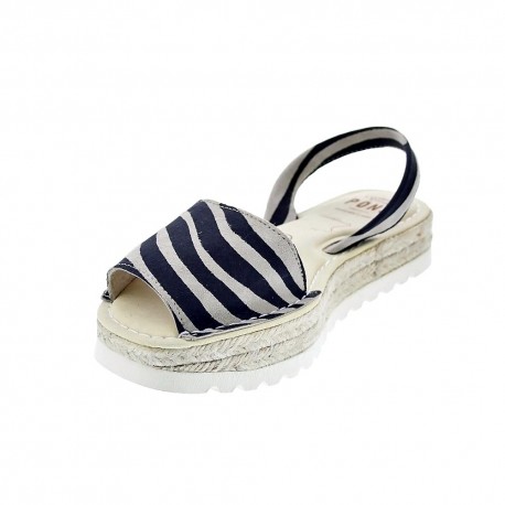 Abarcas menorquinas Avarca Pons zapatos Mujer modelo 116F Negro 