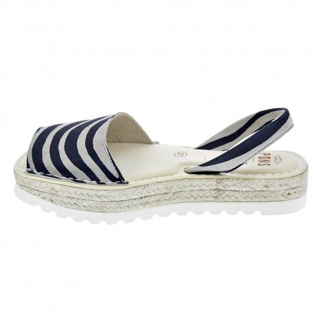 Abarcas menorquinas Avarca Pons zapatos Mujer modelo 116F Negro 