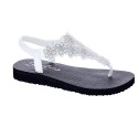 Sandalias Skechers zapatos Mujer modelo Meditation Plata 