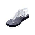 Sandalias Skechers zapatos Mujer modelo Meditation Plata 