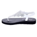 Sandalias Skechers zapatos Mujer modelo Meditation Plata 