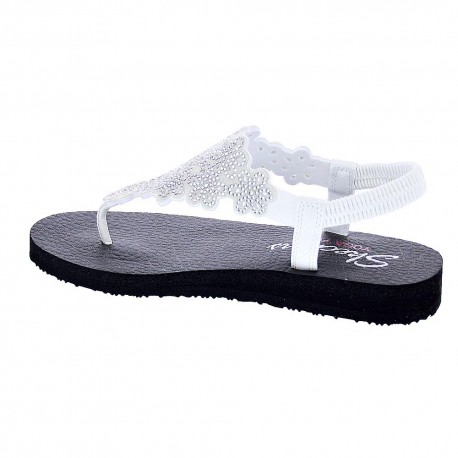 Sandalias Skechers zapatos Mujer modelo Meditation Plata 