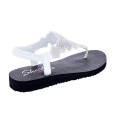 Sandalias Skechers zapatos Mujer modelo Meditation Plata 