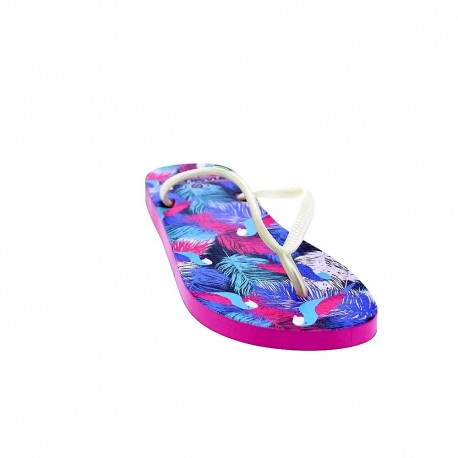 Chanclas Brasileras zapatos Mujer modelo Guayabo Azul 