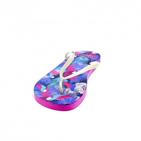 Chanclas Brasileras zapatos Mujer modelo Guayabo Azul 