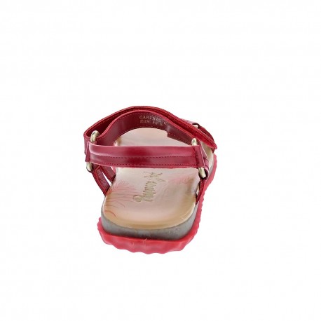 Sandalias Panama Jack zapatos Mujer modelo Caribel Rojo 