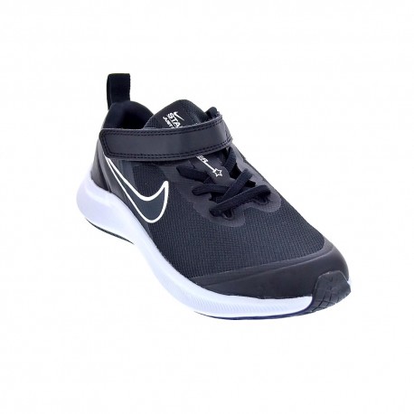 Zapatillas Nike zapatos Niño modelo Star Runner 3 2 velcros Negro 