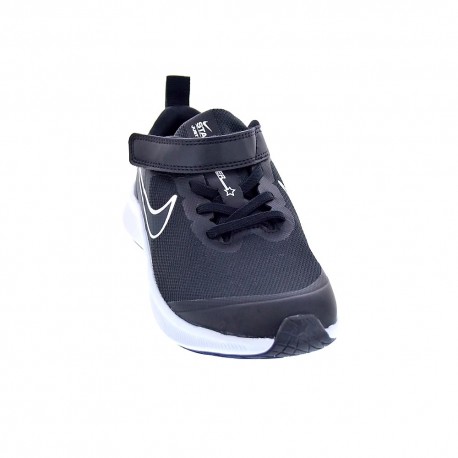 Zapatillas Nike zapatos Niño modelo Star Runner 3 2 velcros Negro 