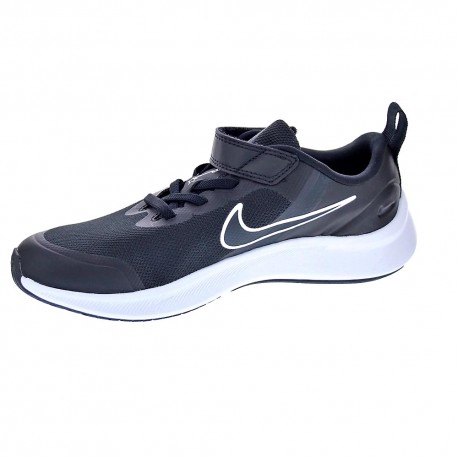 Zapatillas Nike zapatos Niño modelo Star Runner 3 2 velcros Negro 