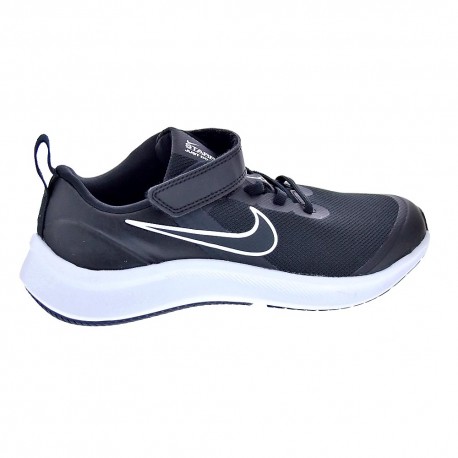 Zapatillas Nike zapatos Niño modelo Star Runner 3 2 velcros Negro 