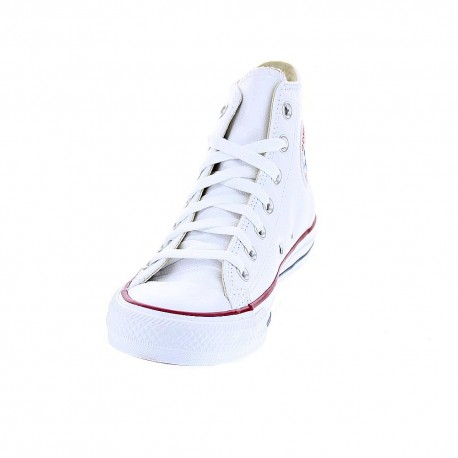 Zapatillas botas Converse zapatos Mujer modelo Chuck Taylor All Star piel sin plataforma Blanco Cordón