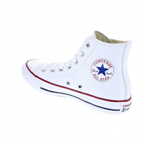 Zapatillas botas Converse zapatos Mujer modelo Chuck Taylor All Star piel sin plataforma Blanco Cordón