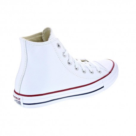 Zapatillas botas Converse zapatos Mujer modelo Chuck Taylor All Star piel sin plataforma Blanco Cordón