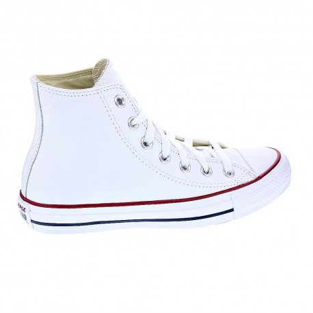 Zapatillas botas Converse zapatos Mujer modelo Chuck Taylor All Star piel sin plataforma Blanco Cordón