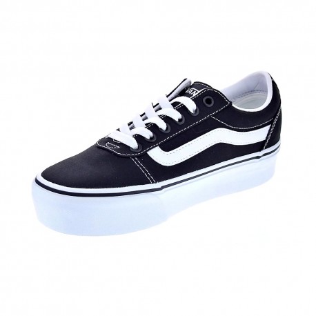 Zapatillas Vans zapatos Mujer modelo Ward Platform Negro Cordón