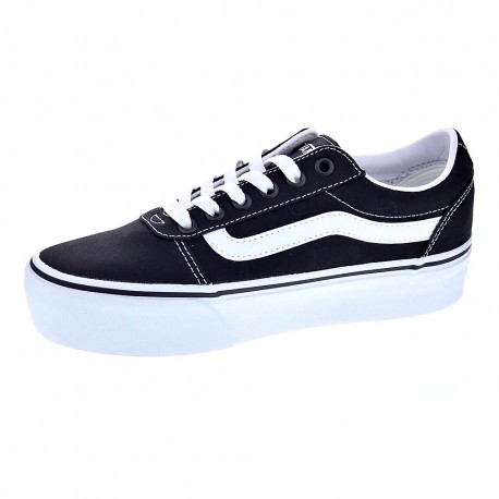 Zapatillas Vans zapatos Mujer modelo Ward Platform Negro Cordón
