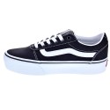 Zapatillas Vans zapatos Mujer modelo Ward Platform Negro Cordón