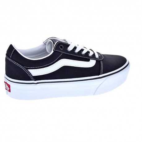 Zapatillas Vans zapatos Mujer modelo Ward Platform Negro Cordón