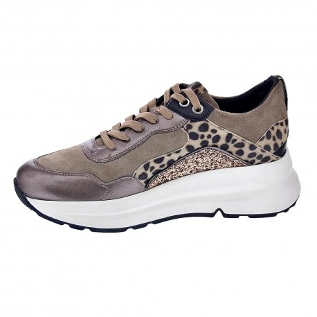 Zapatillas Geox zapatos Mujer modelo Backsie Oro 
