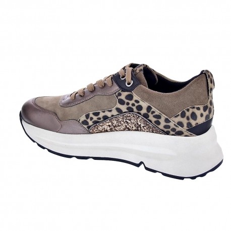 Zapatillas Geox zapatos Mujer modelo Backsie Oro 
