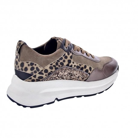 Zapatillas Geox zapatos Mujer modelo Backsie Oro 