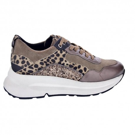 Zapatillas Geox zapatos Mujer modelo Backsie Oro 