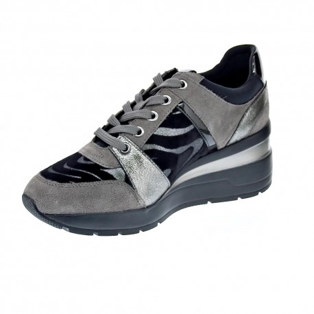 Zapatillas Geox zapatos Mujer modelo Zosma Gris 