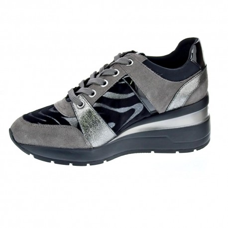 Zapatillas Geox zapatos Mujer modelo Zosma Gris 