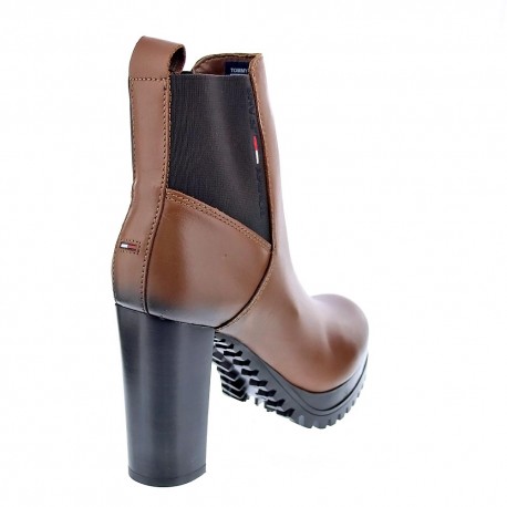 Botines Tommy Hilfiger zapatos Mujer modelo Essentials high heel Boot Marrón 