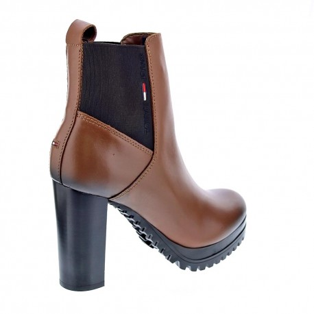 Botines Tommy Hilfiger zapatos Mujer modelo Essentials high heel Boot Marrón 