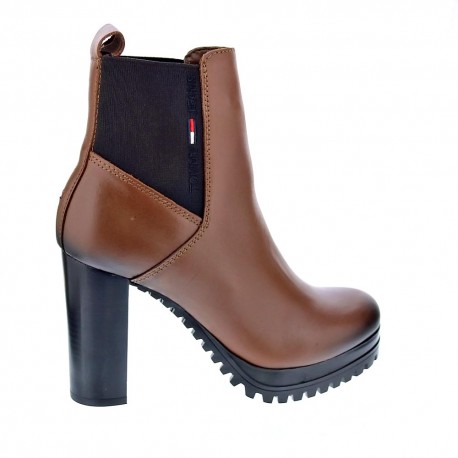 Botines Tommy Hilfiger zapatos Mujer modelo Essentials high heel Boot Marrón 