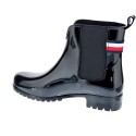 Botines Tommy Hilfiger zapatos Mujer modelo TH Hardware Rainboot Negro 
