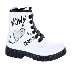 Botines Asso zapatos Niña modelo AG12522 Blanco  2
