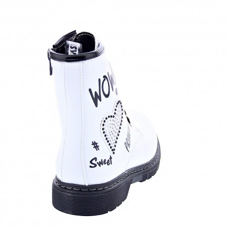 Botines Asso zapatos Niña modelo AG12522 Blanco 