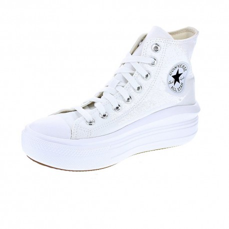 Zapatillas botas Converse zapatos Mujer modelo Chuck Taylor Bota Star Move Blanco Cordón