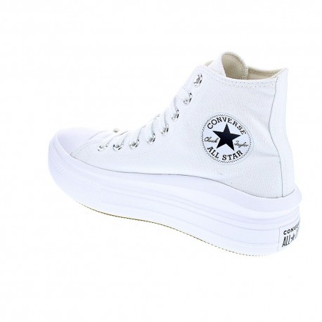 Zapatillas botas Converse zapatos Mujer modelo Chuck Taylor Bota Star Move Blanco Cordón