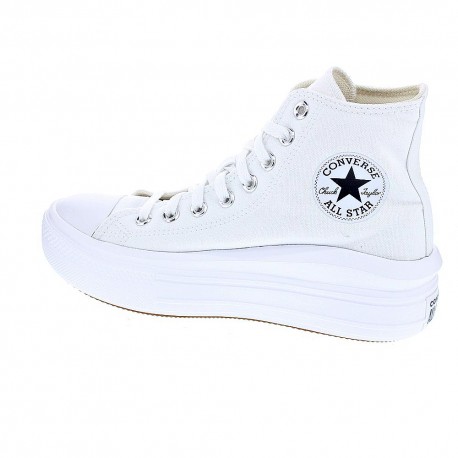 Zapatillas botas Converse zapatos Mujer modelo Chuck Taylor Bota Star Move Blanco Cordón