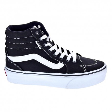 Zapatillas botas Vans zapatos Mujer modelo Filmore Hi Platform Negro Cordón