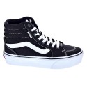 Zapatillas botas Vans zapatos Mujer modelo Filmore Hi Platform Negro Cordón