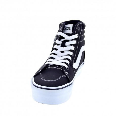 Zapatillas botas Vans zapatos Mujer modelo Filmore Hi Platform Negro Cordón